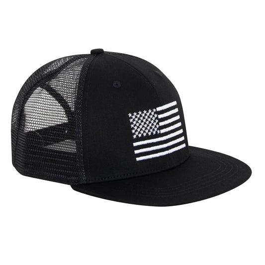 Rothco US Flag Trucker Cap - black/white