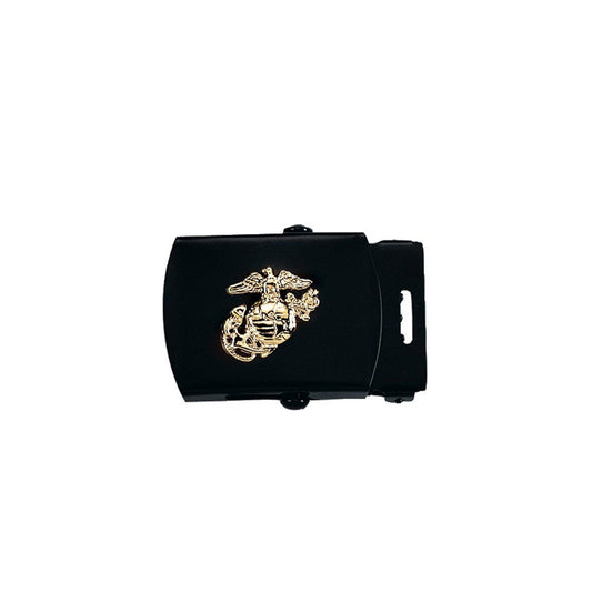 Rothco Web Belt Buckles With USMC Emblem - Black