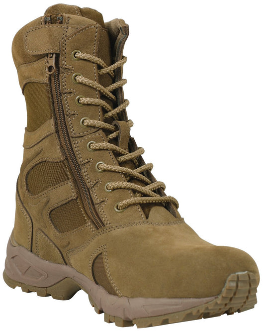 Rothco Forced Entry Deployment Boots With Side Zipper - 8 Inch