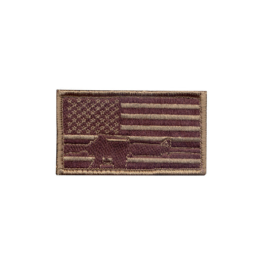 Rothco Subdued Flag & Rifle Morale Patch