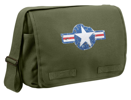 Rothco Air Corps Heavyweight Classic Messenger Bag: Olive Drab